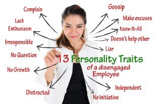 Personality Traits of Disengaged Employee